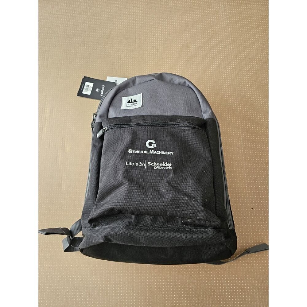 Projekt Global Relay Branded Expandable Laptop Travel Backpack Gray NWT